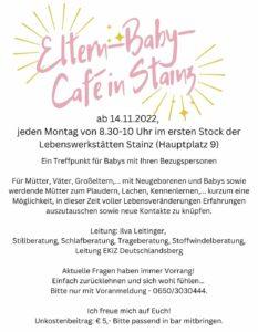 Eltern-Baby-Café mit Ilva Leitinger @ Lebenswerkstätten Stainz, Seminarraum, 1.Stock